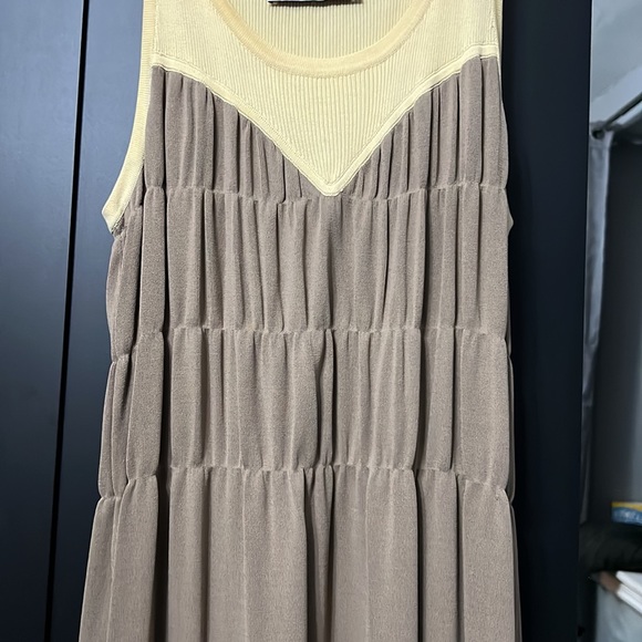 Zara yellow and tan maxi dress - Picture 5 of 6